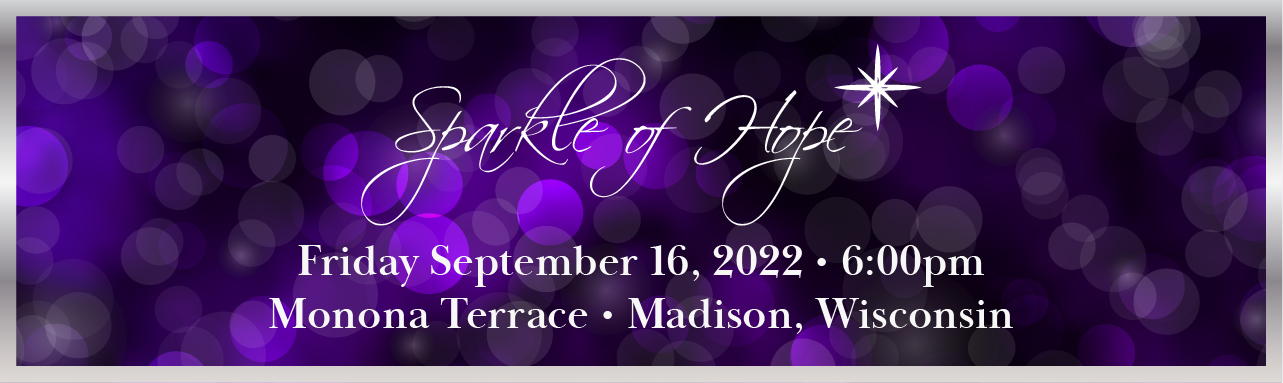 Banner advertising Sparkle of Hope gala on September 16, 2022